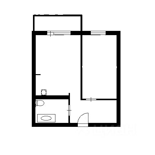 Планировка этой квартиры по данным Циан