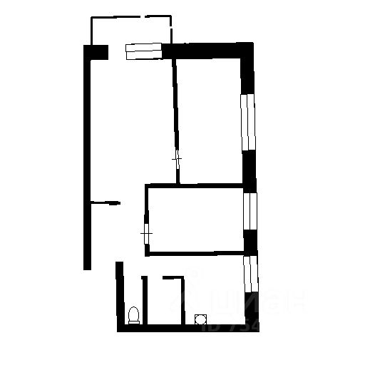 Планировка этой квартиры по данным Циан