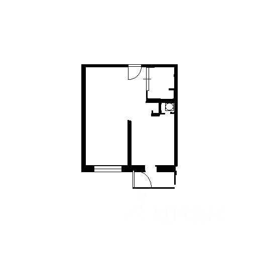 Планировка этой квартиры по данным Циан