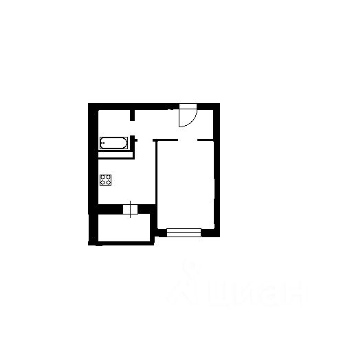Планировка этой квартиры по данным Циан