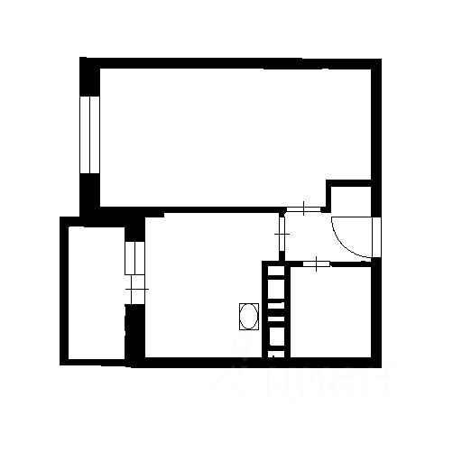 Планировка этой квартиры по данным Циан