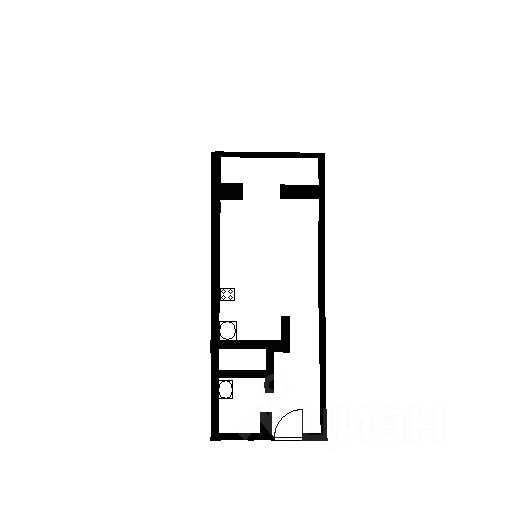 Планировка этой квартиры по данным Циан