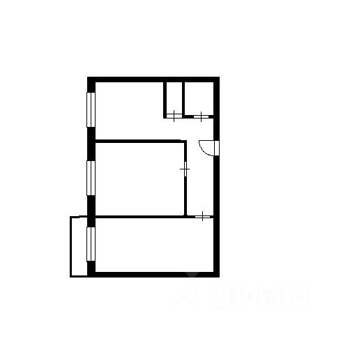 Планировка этой квартиры по данным Циан