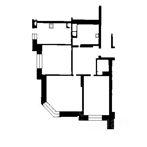 Планировка этой квартиры по данным Циан