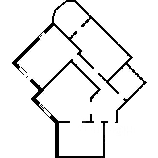 Планировка этой квартиры по данным Циан