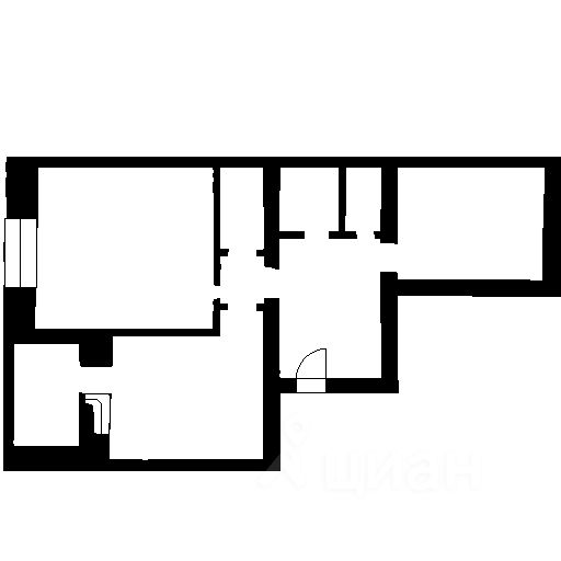 Планировка этой квартиры по данным Циан