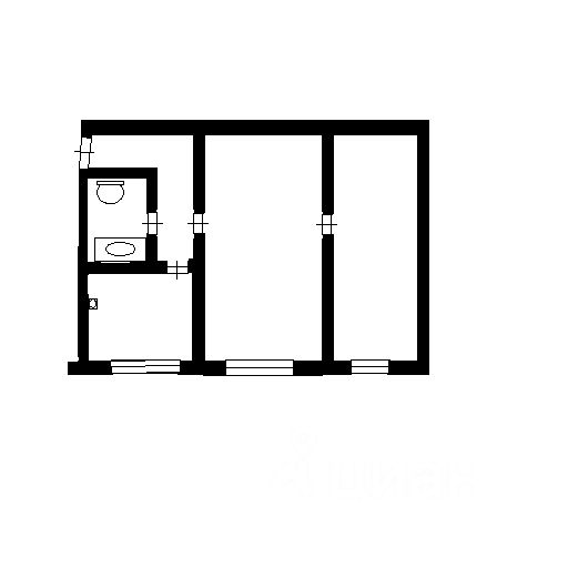 Планировка этой квартиры по данным Циан