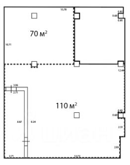 своб. назнач. 110 м², этаж -1