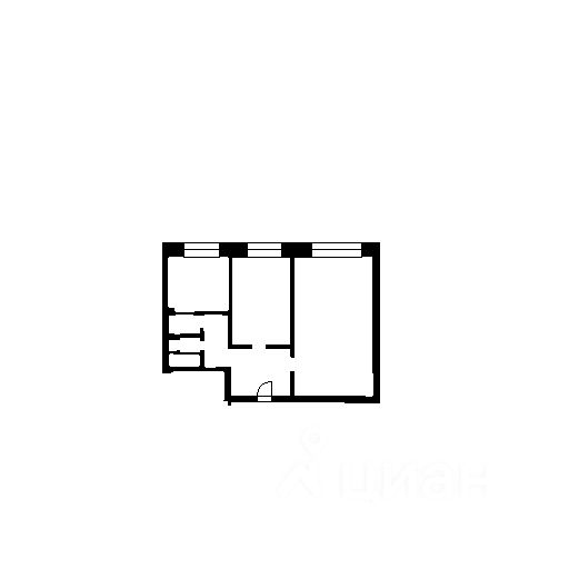 Планировка этой квартиры по данным Циан