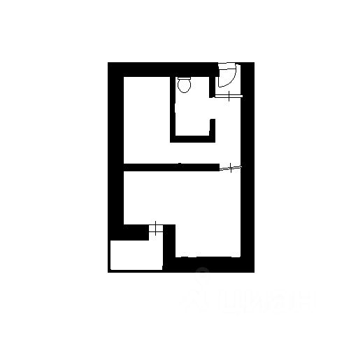 Планировка этой квартиры по данным Циан