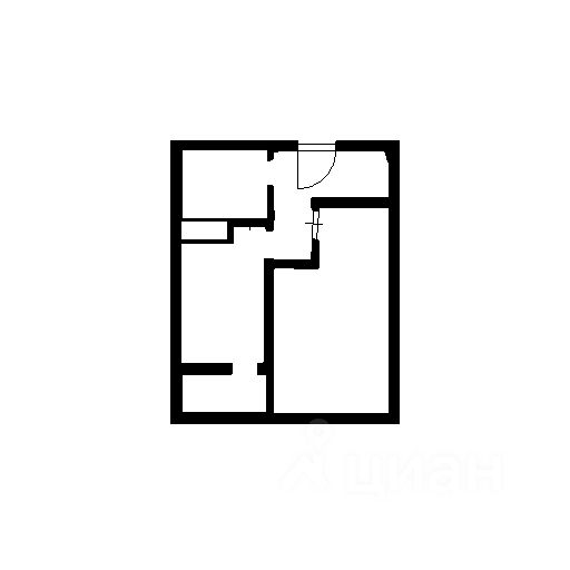 Планировка этой квартиры по данным Циан