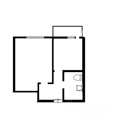 Планировка этой квартиры по данным Циан