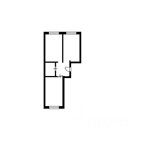 Планировка этой квартиры по данным Циан