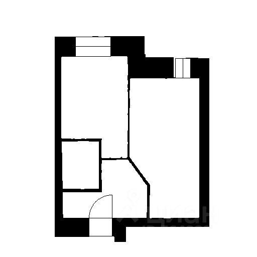 Планировка этой квартиры по данным Циан