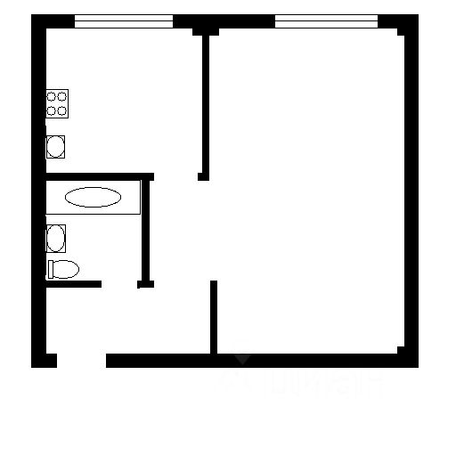 Планировка этой квартиры по данным Циан