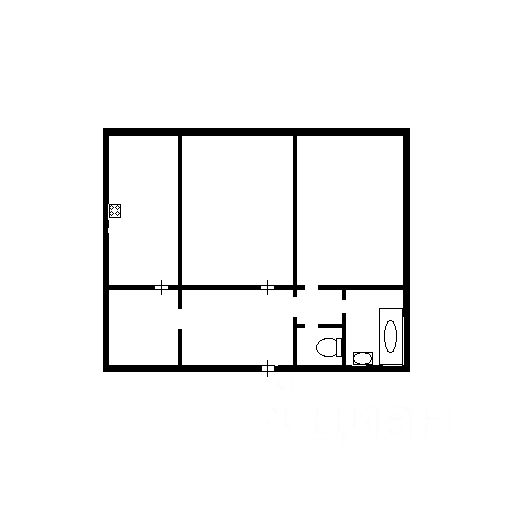 Планировка этой квартиры по данным Циан