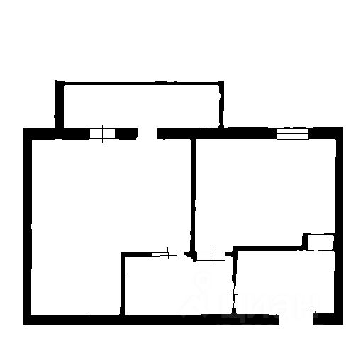 Планировка этой квартиры по данным Циан
