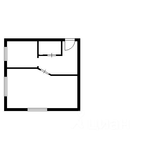 Планировка этой квартиры по данным Циан