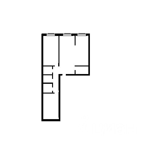 Планировка этой квартиры по данным Циан