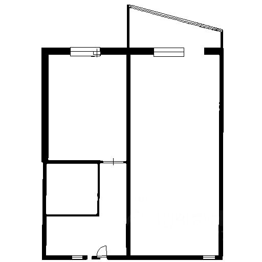 Планировка этой квартиры по данным Циан