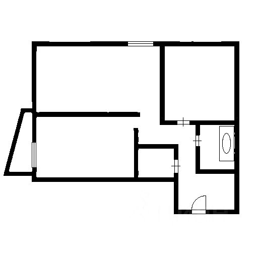 Планировка этой квартиры по данным Циан