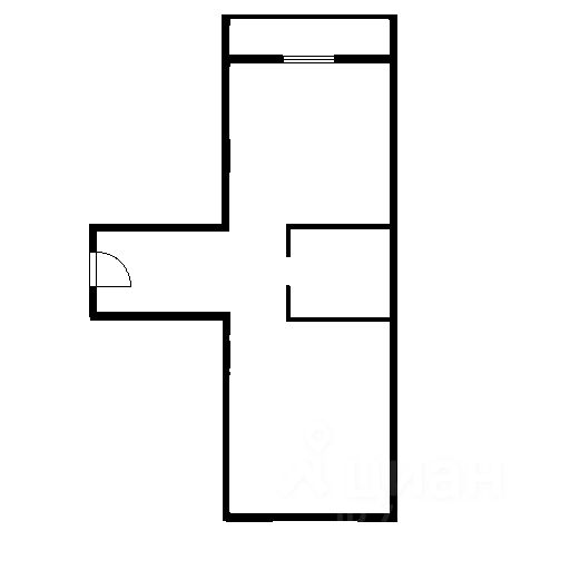 Планировка этой квартиры по данным Циан