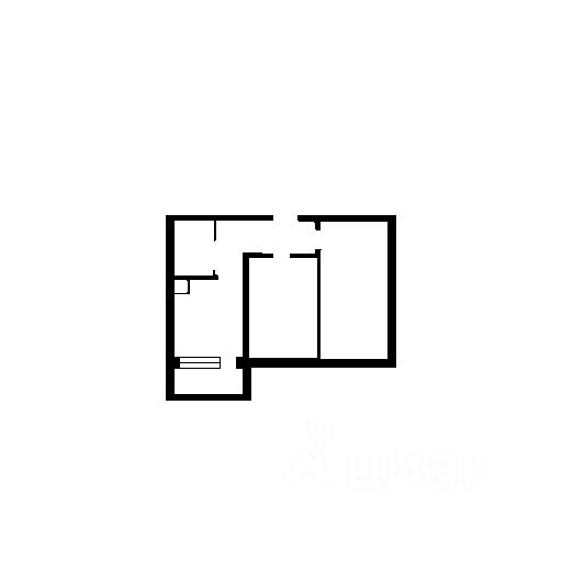 Планировка этой квартиры по данным Циан