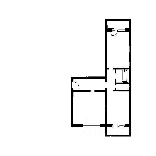 Планировка этой квартиры по данным Циан