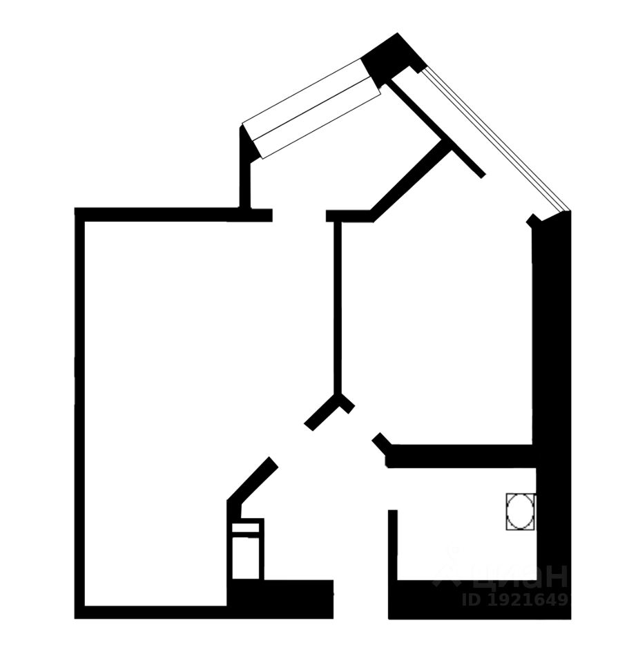 Планировка этой квартиры по данным Циан