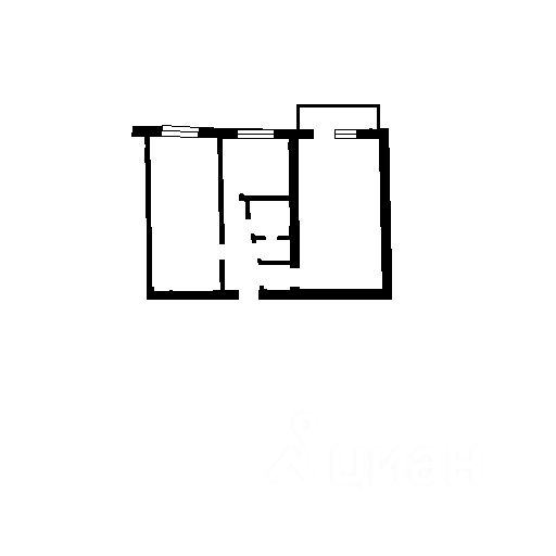 Планировка этой квартиры по данным Циан