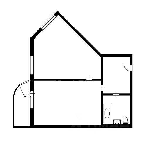 Планировка этой квартиры по данным Циан