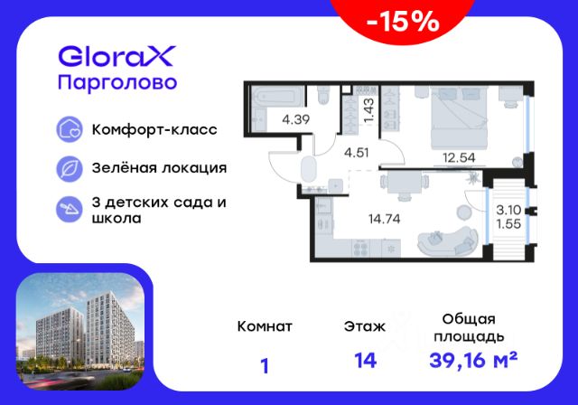 ЖК «GloraX Парголово»