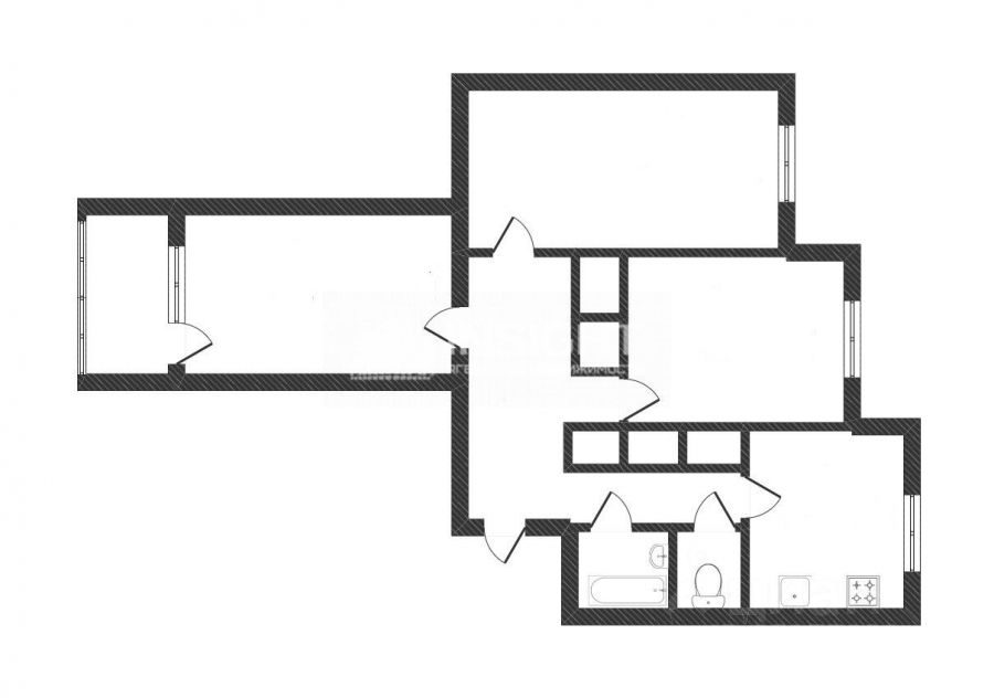 Планировка этой квартиры по данным Циан