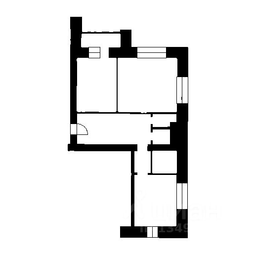 Планировка этой квартиры по данным Циан