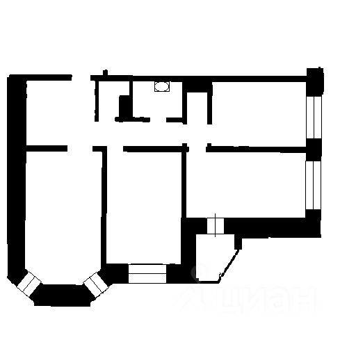 Планировка этой квартиры по данным Циан