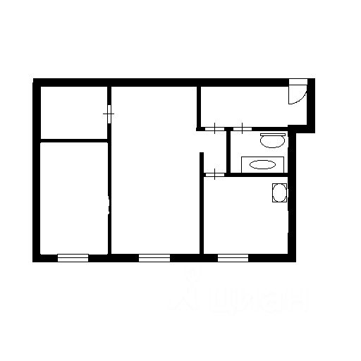 Планировка этой квартиры по данным Циан