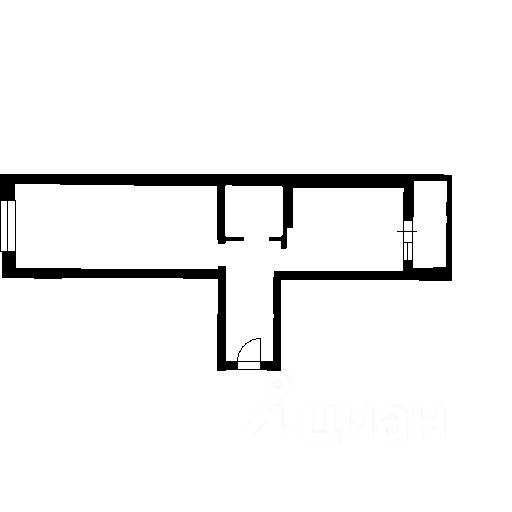 Планировка этой квартиры по данным Циан