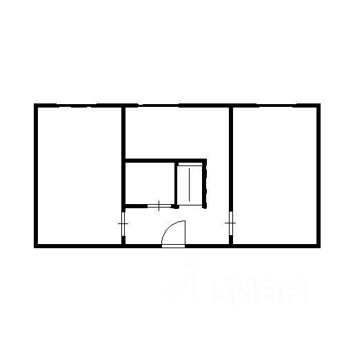 Планировка этой квартиры по данным Циан