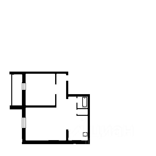 Планировка этой квартиры по данным Циан