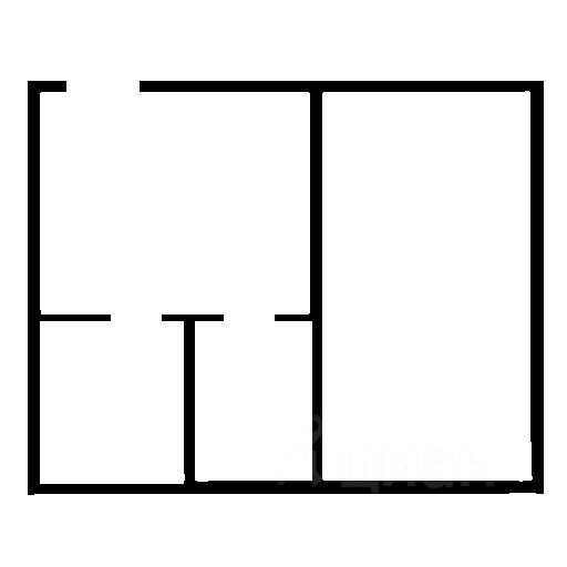 Планировка этой квартиры по данным Циан