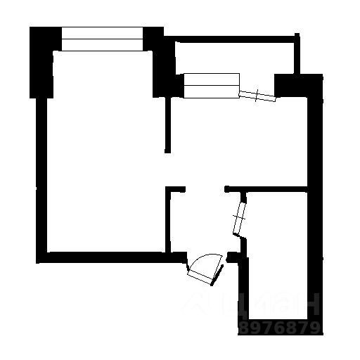 Планировка этой квартиры по данным Циан