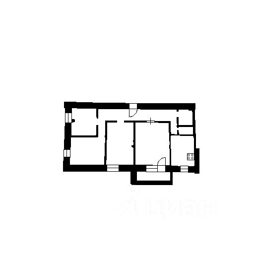 Планировка этой квартиры по данным Циан