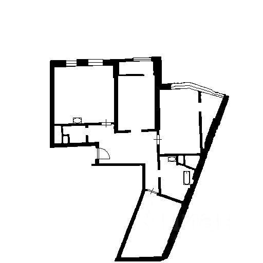 Планировка этой квартиры по данным Циан
