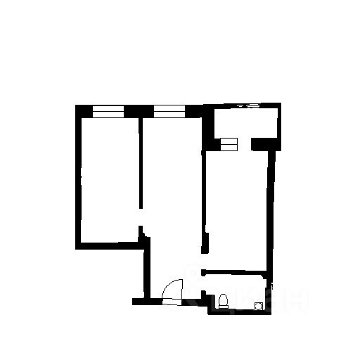 Планировка этой квартиры по данным Циан