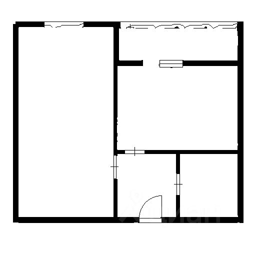 Планировка этой квартиры по данным Циан