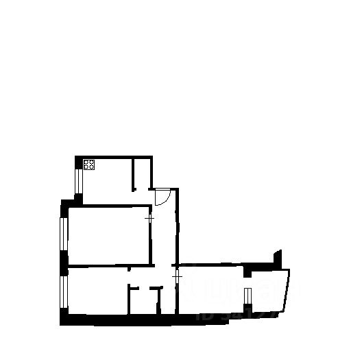 Планировка этой квартиры по данным Циан