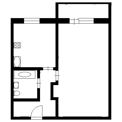 Планировка этой квартиры по данным Циан