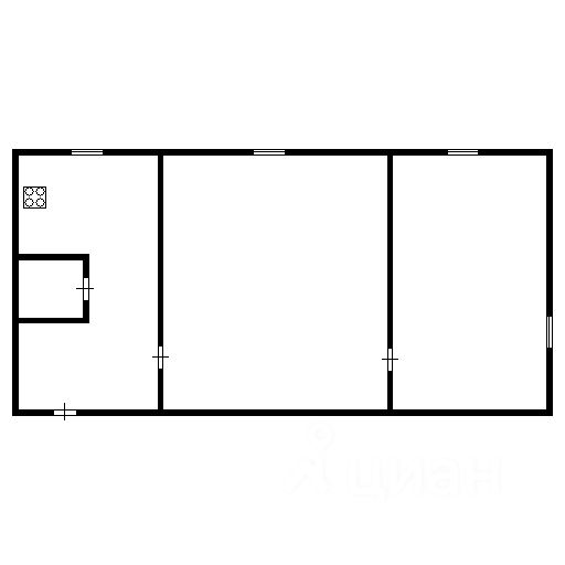 Планировка этой квартиры по данным Циан