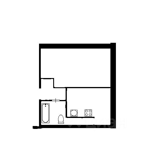 Планировка этой квартиры по данным Циан