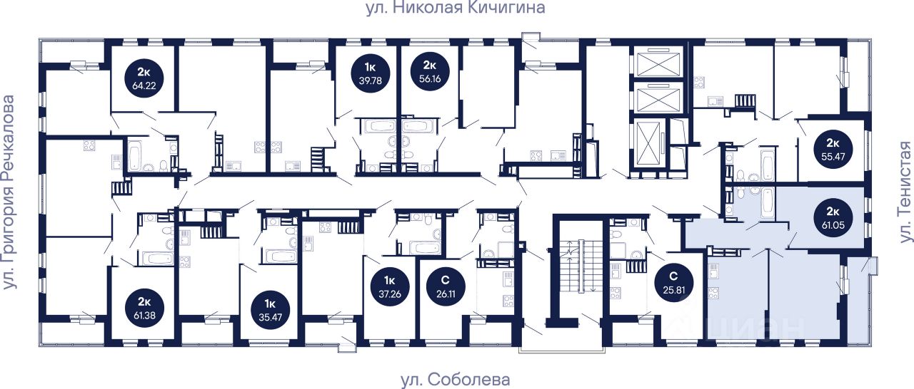 Новостройка, р-н Академический